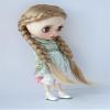 JD763 10-11inch Fancy Twists Braids Synthetic Mohair Doll Wigs (Blend Blond) view 2