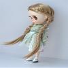 JD763 10-11inch Fancy Twists Braids Synthetic Mohair Doll Wigs (Blend Blond) view 4