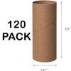120 Pack Thick Cardboard Tubes For Crafts - Craft Rolls - Round Cardboard Tubes - Craft Tubes - Toilet Paper Rolls Crafts - Paper Tube For Crafts - Craft Round Tubes 1.57 x 3.9 Inches - Brown view 3