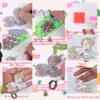 Augisteen 15 PCS Diamond Painting Keychains Animal Diamond Art Ornaments Double Side Diamonds Key Rings DIY 5D Art Pedants for Beginners Birthday Crafting Home Party Decor view 3