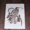 A4 29cm Mandala Hummingbird Stencils for Painting On Wood,Reusable Home Decor Stencils, Stencils and DIY Templates for Signs, Crafts, Art view 1