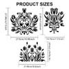 MAYJOYDIY Tulip Stencils for Painting, 11.8 x 11.8 inches, 3 Piece Set with Paint Brush for Home Wall Wood Decor view 2