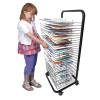 XLTFUC Art Drying Rack, Drawing Drying Rack with Wheels, 25 Removable Shelves, Stack Rack for Drawings, and More, Ideal for Classrooms, Art Studio, and Home (Size : 116x47x57cm) view 1