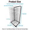 XLTFUC Art Drying Rack, Drawing Drying Rack with Wheels, 25 Removable Shelves, Stack Rack for Drawings, and More, Ideal for Classrooms, Art Studio, and Home (Size : 116x47x57cm) view 2