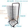 Art Drying Rack For Classroom - Art Drying Rack, Keep Artwork Protected While Drying, Sturdy Paint Drying Rack With Lockable Wheels, Classrooms Foldable Oil Painting Air Drying Rack ( Size : 35-layer view 2