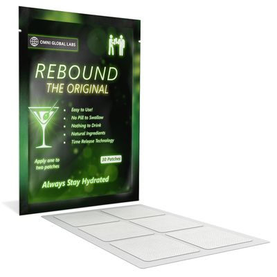 REBOUND Classic Patch - Extended Steady Release - 30 Patches - Natural Blend for a Balanced Nightlife