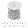 Kyutong 10M Stainless Steel Chain for Jewelry Making Thin Curb Silver Chains for Necklace Bracelet Making Supply Jewelry Findings view 1