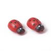 KISSITTY 100pcs Natural Wood Ladybug Craft Embellishments Red Ladybird Cabochons Flat Back Decorations for Crafts Ornaments DIY Scrapbooking Party Garden Home Decor view 4