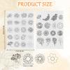 NICENEEDED 36 PCS Flower Hand Sewing Stabilizers, Floral Transfer Water Soluble Stabilizer, Washable Stick and Stitch Embroidery Paper for Hand Sewing Beginners view 2