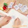 NICENEEDED 36 PCS Flower Hand Sewing Stabilizers, Floral Transfer Water Soluble Stabilizer, Washable Stick and Stitch Embroidery Paper for Hand Sewing Beginners view 4