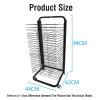 XLTFUC Mobile Art Drying Rack, with 25 Removable Shelves, Stackable Metal Drawing Art Rack for Classrooms, Art Studios and Homes view 2