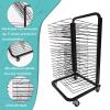 XLTFUC Mobile Art Drying Rack, with 25 Removable Shelves, Stackable Metal Drawing Art Rack for Classrooms, Art Studios and Homes view 3
