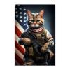 Worihut Cat with Gun Diamond Painting Kits for Adults, 5D DIY Full Round Diamond Art with Accessories & Tools,Wall Decoration Crafts for Home Wall Decor Valentine's Day Gifts 20x30 Inch view 1