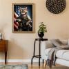 Worihut Cat with Gun Diamond Painting Kits for Adults, 5D DIY Full Round Diamond Art with Accessories & Tools,Wall Decoration Crafts for Home Wall Decor Valentine's Day Gifts 20x30 Inch view 3