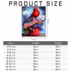 Worihut 5D Diamond Painting Kits for Adults, Red Bird Full Drill Diamond Art with Diamonds, DIY Cross Stitch for Home Wall Decor Gifts 16x20 Inch view 4