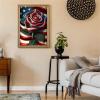Worihut 5D Diamond Painting Kits for Adults, Flag Rose DIY Full Round Diamond Art with Accessories Tools,Wall Decor for Dining Room, Kitchen, Restaurant 16x20 Inch view 3