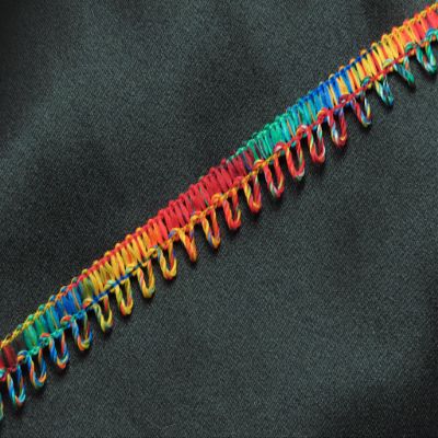 Looped Braid Mini Fringe 1/2" 12.5mm Bright Colors Sewing Trim 20 Yard (Multi)