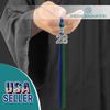 Endea Graduation Double Color Tassel with Silver Bling Charm (Royal Blue/Green, 2028) view 2