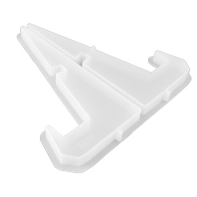 Tyenaza Plate Stands Resin Molds, Plate Display Stand Silicone Mold, DIY Flexibility Resilience Mobile Phone Holder Resin Mold for Clock Tablet (L)
