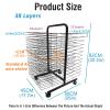 XLTFUC Art Drying Rack for Classroom, Wheeled Drawing Drying Rack with 38 Removable Shelves, Metal Art Storage Rack for Schools, Art Studios and Home view 2