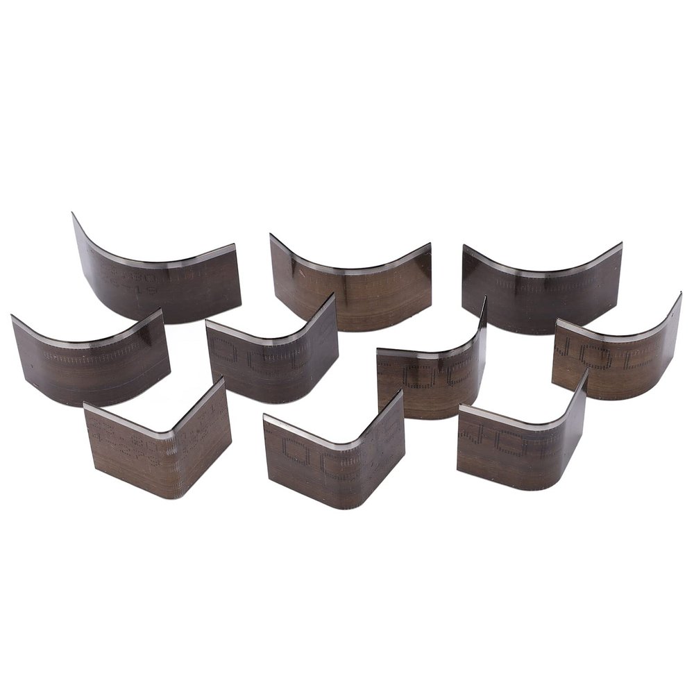 MUNEFE 10Pcs Leather Corner Punch Set, High Carbon Steel Corner Cutter Tools, Leather End Punch Tool for Wallet Belt Handmade Leather Crafts