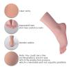 BodhiTCM Realistic Silicone Female Model Feet Life Size Jewelry Display Tattoo Practice Art Collection with Nails (Right Foot-with Skeleton, Brown) view 3