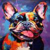 Cross-Stitch Stamped Kits, Pack French Bulldog Dog, Printed Cross Patterns, Embroidery Crafts Needlepoint Kit, Beginners Starter Kits, DIY Handmade Gifts 11CT 3 Strands 16x20 inch view 1
