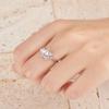 PH PandaHall 925 Sterling Silver Adjustable Ring Base, Claw Ring Blank Ring Gem Holder Finger Rings Bezel Setting with 5 Prongs for Women Crystal Rocks Cabochons Rhinestones Ring Mother's Day view 3