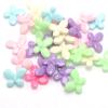 ALBERTAD 100 Mixed Pastel Color Acrylic Faceted Butterfly Shape Beads 17X13Mm Charm DIY Earring view 2