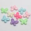 ALBERTAD 100 Mixed Pastel Color Acrylic Faceted Butterfly Shape Beads 17X13Mm Charm DIY Earring view 4