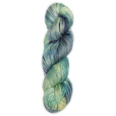 100% Baby Alpaca Yarn Wool 100g Hank DK Weight Hand Dyed Made in Peru - Heavenly Soft and Perfect for Knitting and Crocheting (Blue Grass, DK Hand Dyed - 100g Hank)