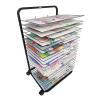 XLTFUC Art Drying Rack, Mobile Metal Art Storage Rack for Canvas Storage, Drawing Board Stacking Rack, Suitable for Schools, Art Studio and Home (20 Shelves) (Size : 97x47x57cm) view 1
