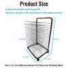 XLTFUC Art Drying Rack, Mobile Metal Art Storage Rack for Canvas Storage, Drawing Board Stacking Rack, Suitable for Schools, Art Studio and Home (20 Shelves) (Size : 97x47x57cm) view 2