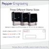 Custom Return Address Stamp (Medium)- Personalized self-inking stamp with up to three lines of text view 3
