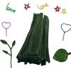 Cldamecy 100 pcs Moss Green Pipe Cleaners with 20 pcs Googly Eyes,Chenille Stems for Craft Project,Craft Pipe Cleaners for DIY Projects,Arts and Holiday Decoration view 4