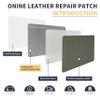 ONine Leather Repair PatchLeather Repair Tape, 16 x 90 inches Leather Repair Patch for Furniture,Vinyl Repair KitLeather Couch Patchfor Sofas, Furniture, Car SeatsGrey-Litchi Grain view 3