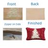 Wild Animal Leopard Latch Hook Pillow Kit for Adults DIY Rectangle Pillow Pillow Cover with Printed Canvas Crochet Yarn Needle Craft Easy Cushion for Home Sofa Decoration 50x30cm view 3