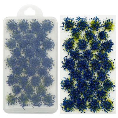 Woohome WoohomeArtificial Grass Clusters Simulation Flower Cluster Decoration Flower Cluster Vegetation Groups Mini Plant Tuft Railway Model Cluste for DIY Model Train Landscape Railroad Scenery