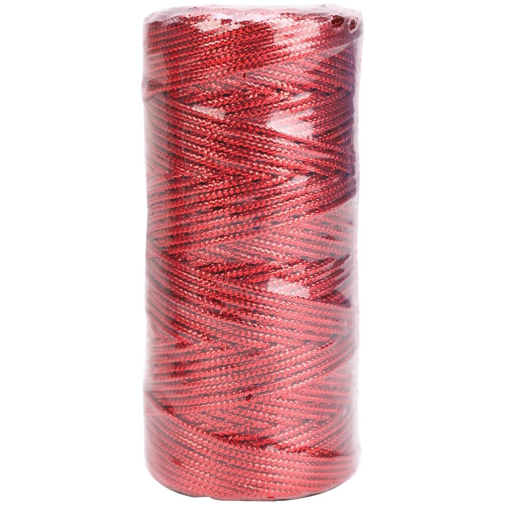 Asmoothread 1.5mm 100M Gold Silver Macrame Cord Rope String Twine Ribbon Bows Crafts DIY Gift Wrap Sewing Twisted Thread Home Textile Decor