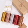 Asmoothread 1.5mm 100M Gold Silver Macrame Cord Rope String Twine Ribbon Bows Crafts DIY Gift Wrap Sewing Twisted Thread Home Textile Decor view 3