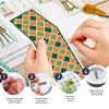 FREEBLOSS 6 Set Cross Stitch Kits - St. Patrick's Day Themed Punch Needle Kit for Beginners - Bookmark Making Gift view 4