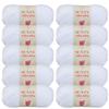 10 Skeins of Sensy Softee Baby Yarn, 3.5 oz, 275 Yards, Gauge 3 Light (White) view 1