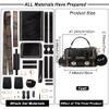 WADORN PU Leather Crossbody Bag Making Kit, DIY Knitting Crochet Shoulder Bag Making Materials PU Leather Handbags Sewing Kit for DIY Handmade Purse Making Accessories, 7.4x3.9x2.7 Inch (Black) view 2