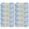 Sensy Candy Yarn - 10 Skeins, 3.5 oz, 251 Yards, Multicolor for Crocheting and Knitting, Light Gauge 3 view 1