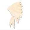 Unfinished Wood War Bonnett Shape | DIY Native American Craft Cutout | up to 46" DIY 42" / 3/4" view 1