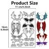 CRASPIRE Dinosaur Wing Clear Stamps Bat Gothic Transparent Rubber Stamps Silicone Seals Stamp Journal for Halloween DIY Scrapbooking Photo Album Decorative Cards Making Stamp Film Frame view 2