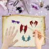 CRASPIRE Dinosaur Wing Clear Stamps Bat Gothic Transparent Rubber Stamps Silicone Seals Stamp Journal for Halloween DIY Scrapbooking Photo Album Decorative Cards Making Stamp Film Frame view 4