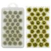 Woohome 32 PCS Miniature Grass Cluster, Yellow Static Grass Tuft Model Vegetation Groups Static Grass Tufts for DIY Model Train Landscape Railroad Scenery Grass Tufts Flower, Style 10 view 1