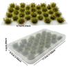 Woohome 32 PCS Miniature Grass Cluster, Yellow Static Grass Tuft Model Vegetation Groups Static Grass Tufts for DIY Model Train Landscape Railroad Scenery Grass Tufts Flower, Style 10 view 3