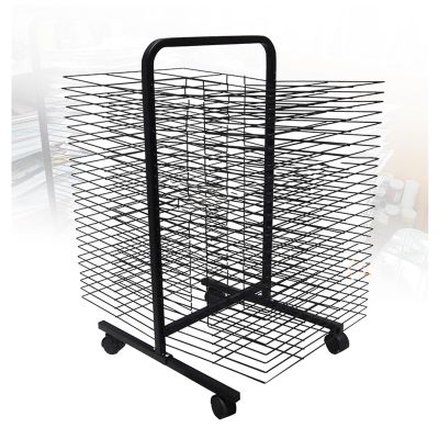 ZFUCMAYL Art Drying Rack,Classroom Drying Rack,Metal Drawing Paper Drying Rack,Space Saving Suitable for Classrooms Studio and Homes(Specification:50th Tiers)